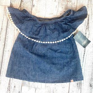 2T Lucky Brand Demin Top
